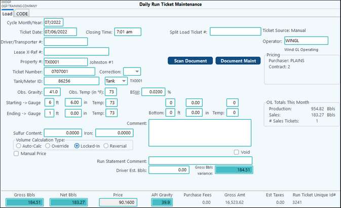 Daily_Run_Ticket_Maint