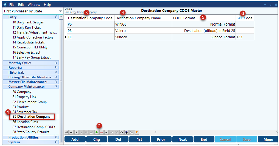 FP Destination CODE