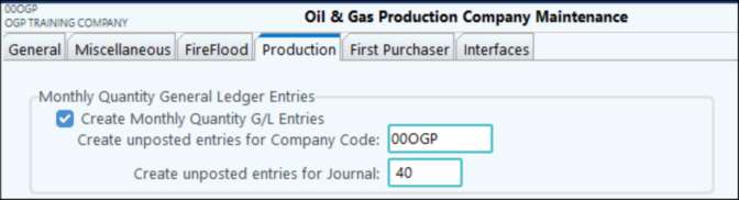 OGP QTY GL Entries