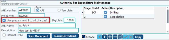 afe checkbox