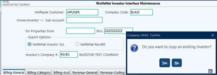 wn inv setup e