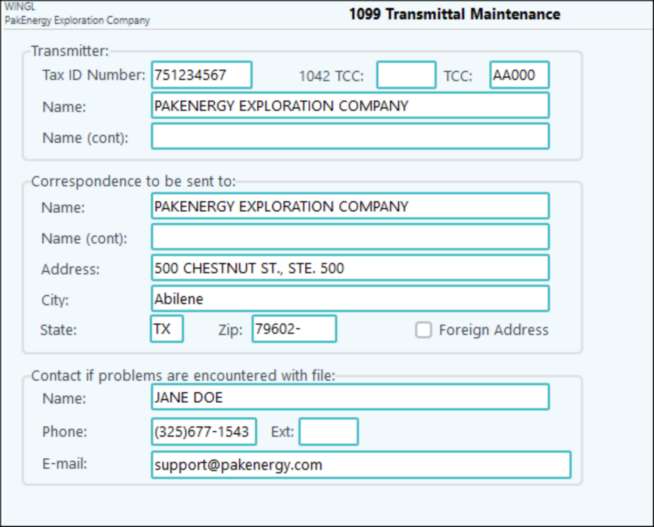 Transmittal Company