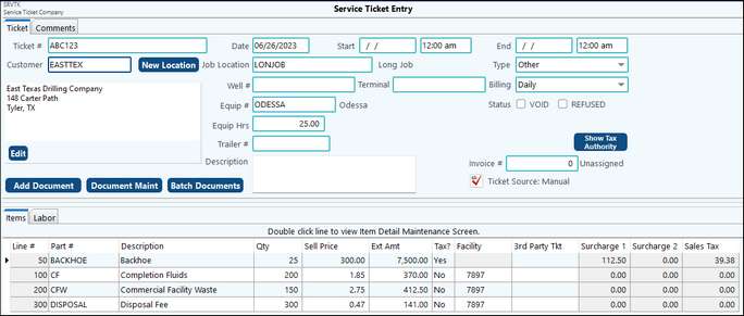 ST Inv format