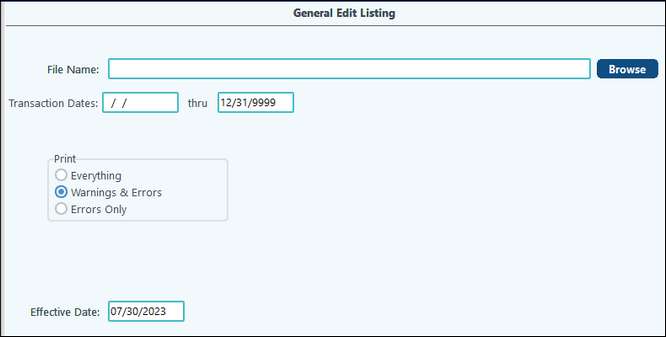 Ck stub general edit list