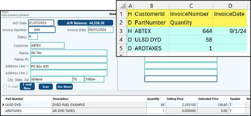 invoice import