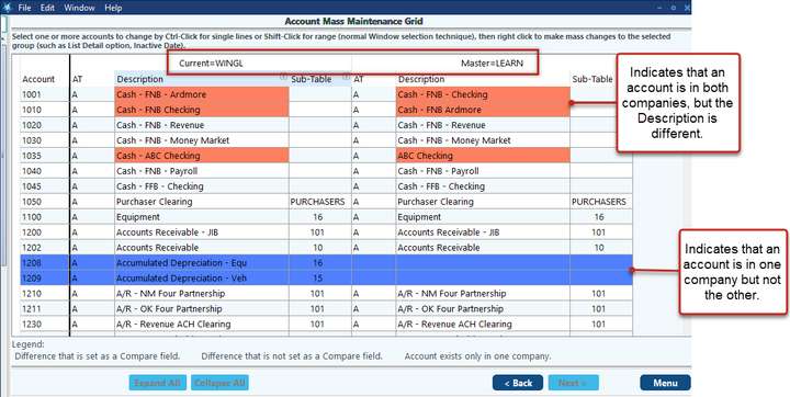 acct mass chg 5