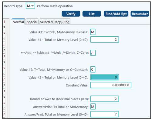 M record example 4