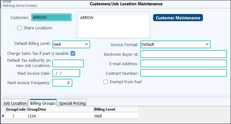 Customer job location 3