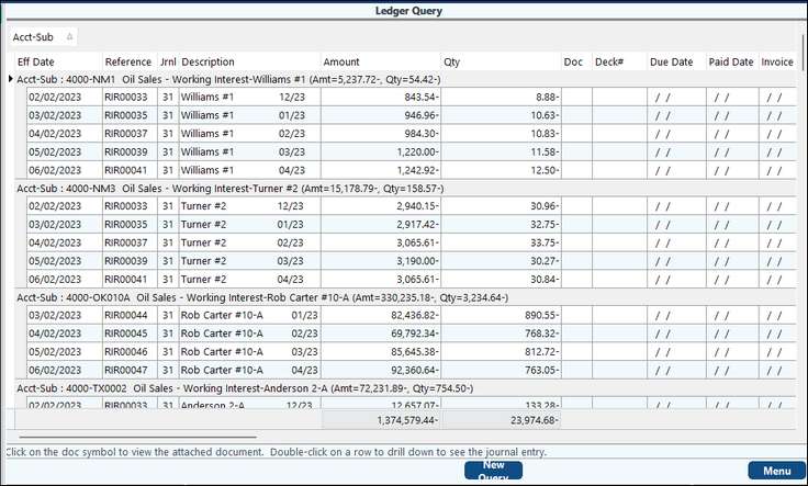 Ledger Query3