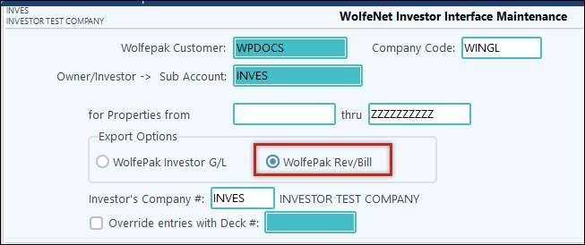 wn investor setup g