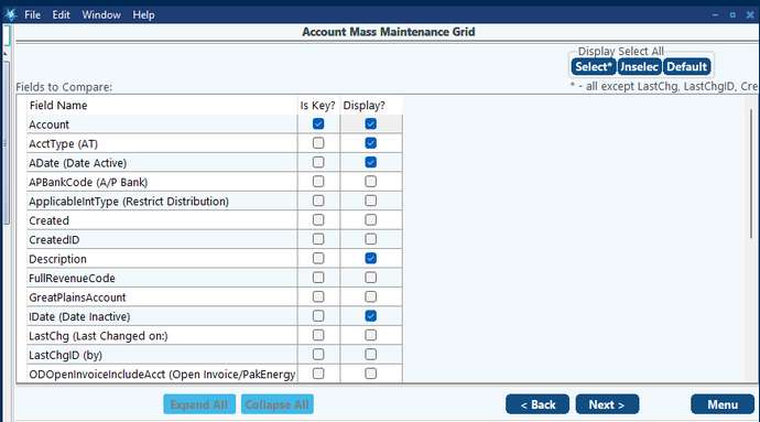 acct mass chg 2