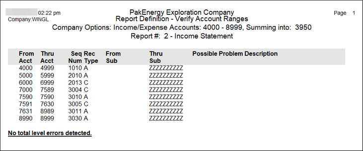 verify acct range1