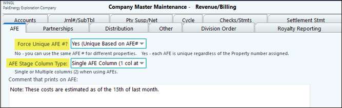 afe co options