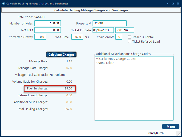 Fuel Surcharge 3