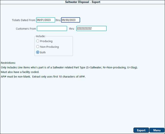 SWD Excel Export